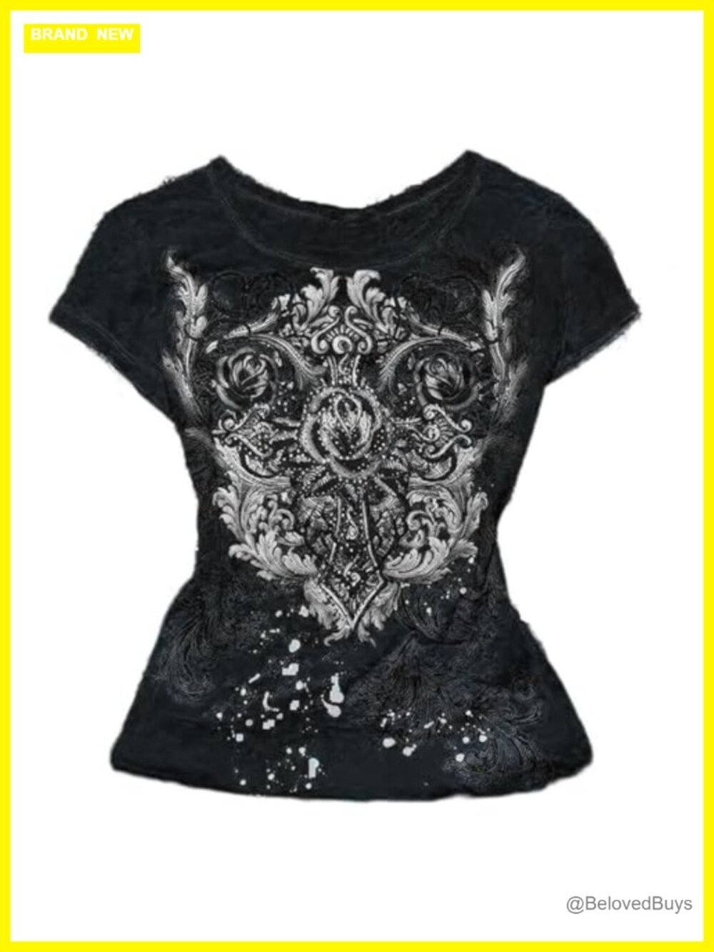 Women Y2K Vintage Harajuku Graphic Print Short Sleeve T-Shirt